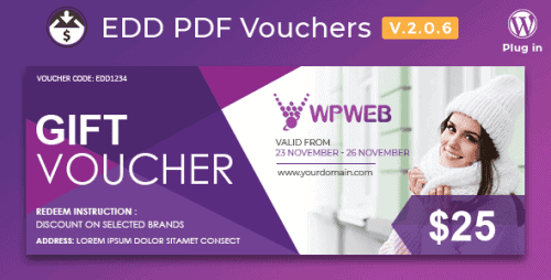 Easy Digital Downloads – PDF Vouchers
