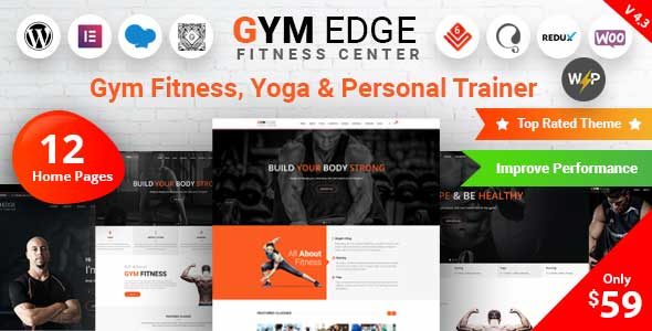 Gym Edge - Gym Fitness WordPress Theme