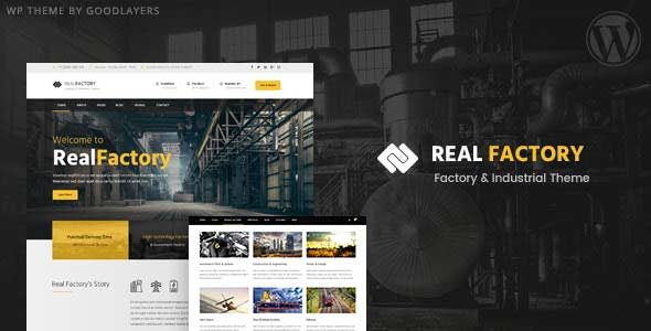Real Factory - Factory / Industrial / Construction WordPress Theme