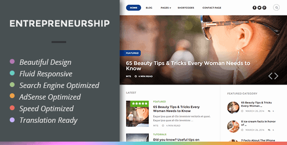 Entrepreneurship – Magazine Wordpress Theme For Entrepreneurs