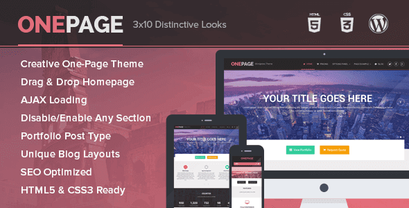 Onepage – Portfolio And Business Wordpress Theme
