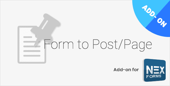 Form to Post/Page for NEX-Forms