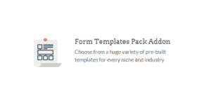 WPForms – Form Templates Pack addon