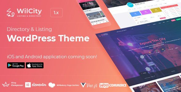 Wilcity – Directory Listing WordPress Theme (mobile app included)