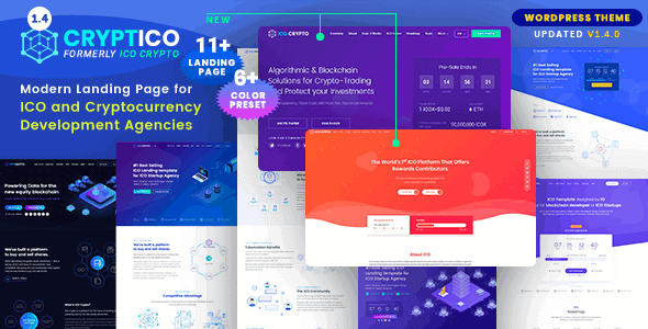 Cryptico – ICO & Cryptocurrency WordPress Theme​