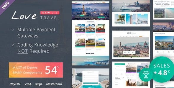 Love Travel – Creative Travel Agency WordPress