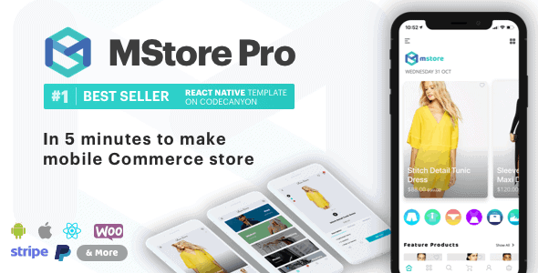 MStore Pro – Complete React Native template for e-commerce