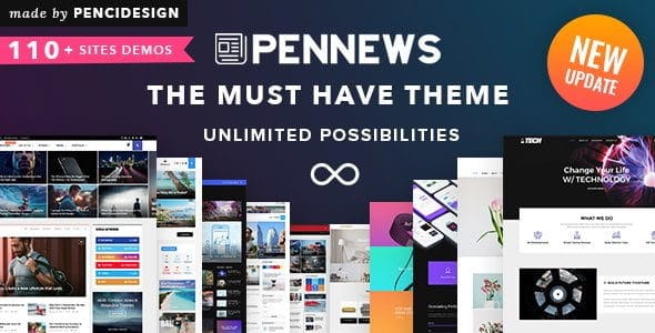 PenNews – News/ Magazine/ Business/ Portfolio/Reviews Landing AMP WordPress Theme