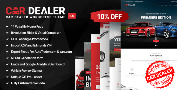Car Dealer – The Best Car Dealer Automotive Responsive WordPress Theme