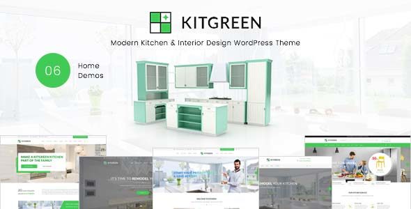 KitGreen – Modern Kitchen & Interior Design WordPress Theme