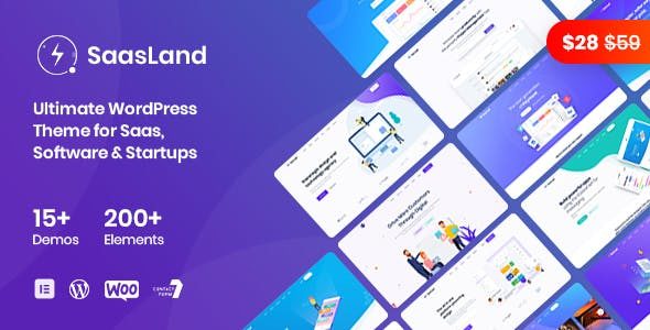 SaasLand – MultiPurpose WordPress Theme for Saas & Startup