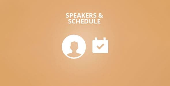 Eventon Speakers & Schedule