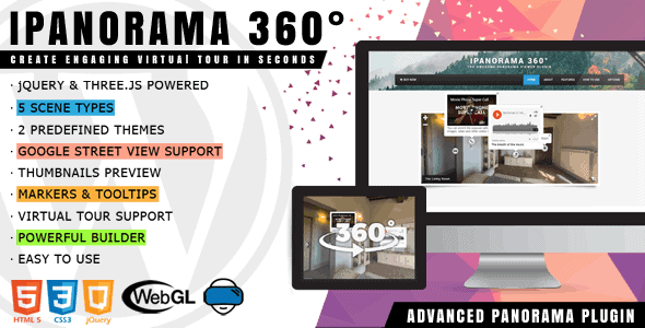 iPanorama 360° – Virtual Tour Builder for WordPress