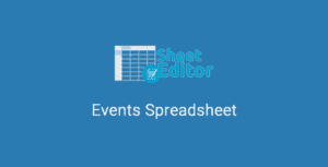 WP Sheet Editor – Events Spreadsheet