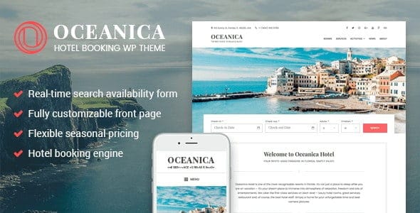 Oceanica – WordPress Hotel Theme