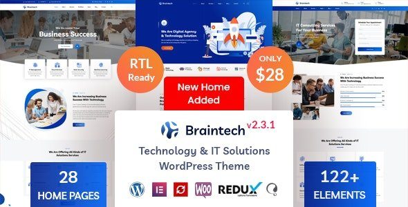 Braintech – Technology & IT Solutions WordPress Theme