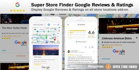Super Store Finder Google Reviews & Ratings Add-on