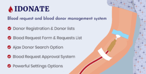 idonatepro-blood-request-and-blood-donor-management-system-wordpress-plugin